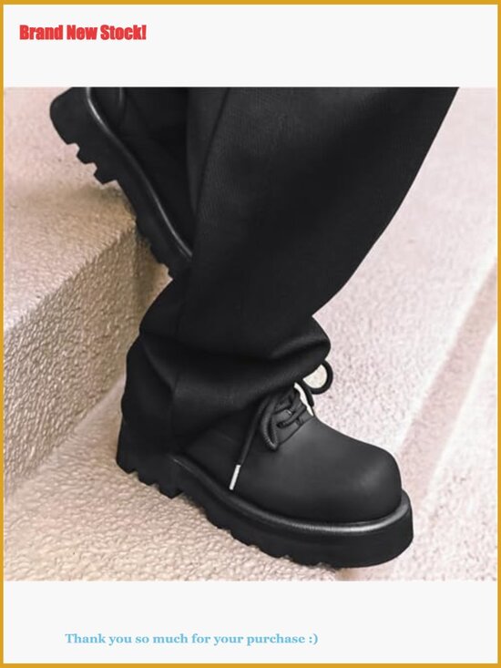 Leather Platform Derby Sneakers with Memory Foam Insole